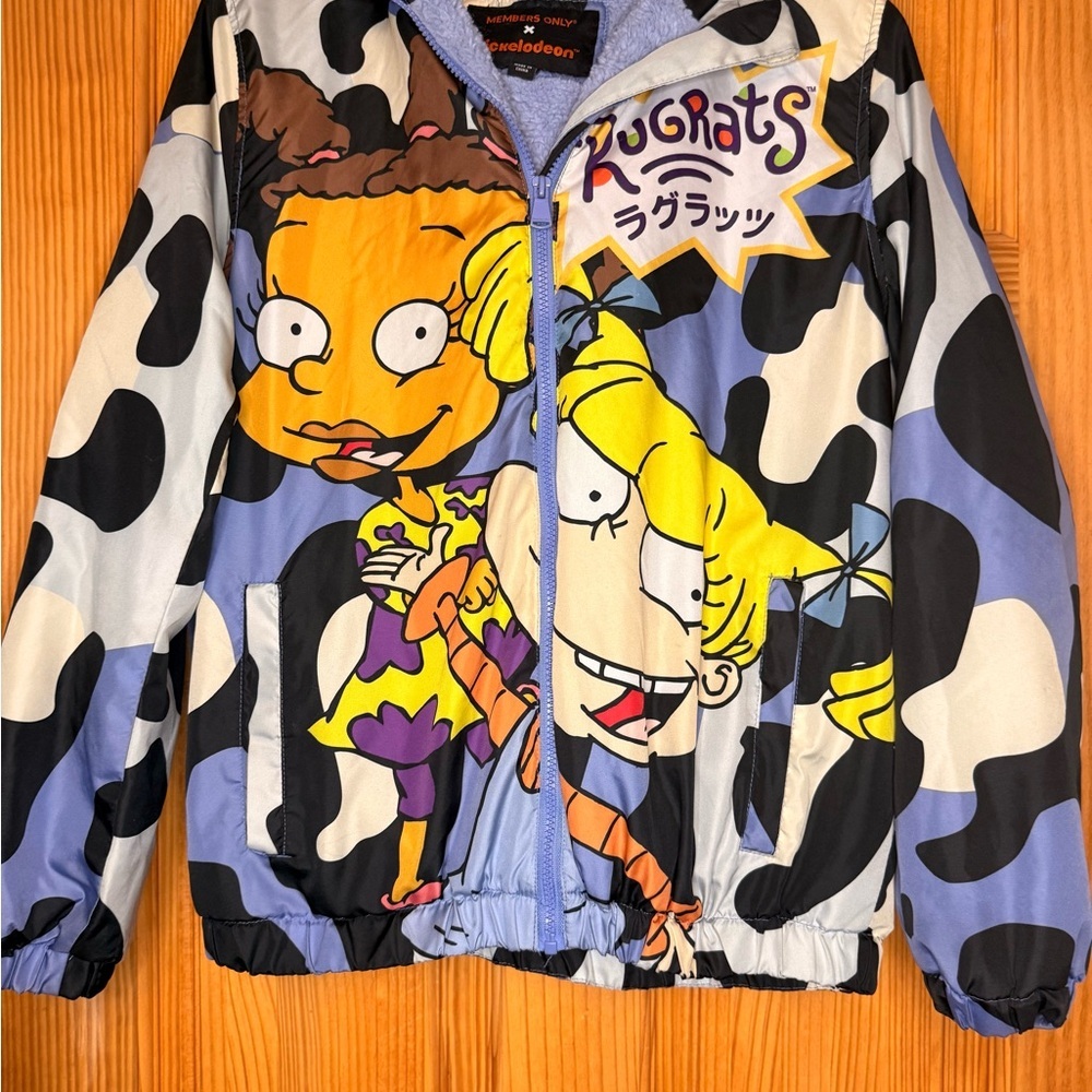 Members Only x Nickelodeon Rugrats Sherpa Jacket Y2K Angelica 90s
